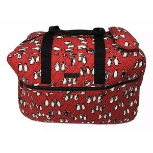 Vera Bradley Grand Traveler Bag Playful Penguins